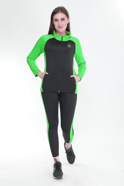 Light Green & Black Tracksuit - Yogue Activewear