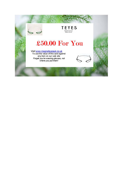 Gift Card for TEYES Magnetic Reading and Prescription Glasses 7