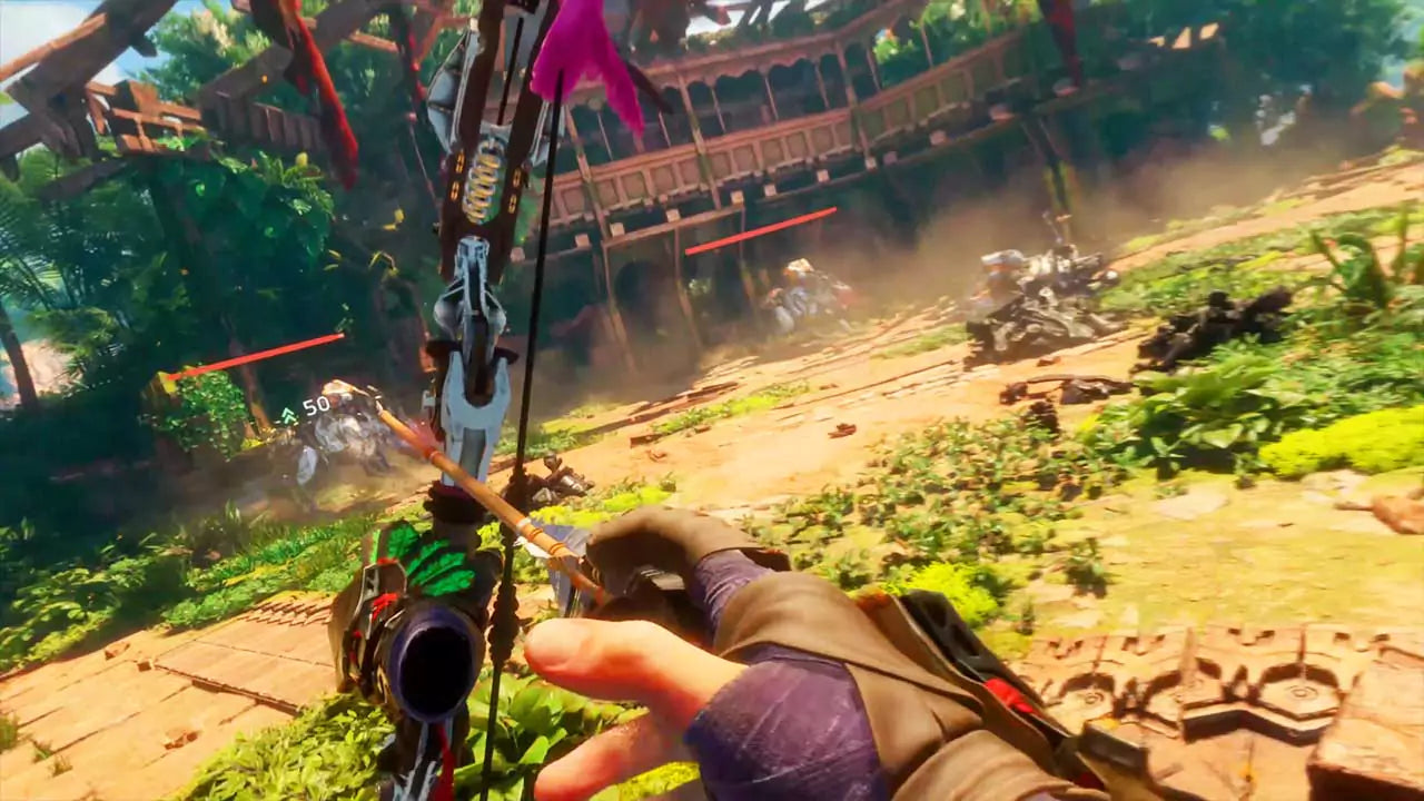 A dynamic in-game screenshot showcasing vibrant graphics and immersive virtual environments powered by PlayStation VR2.