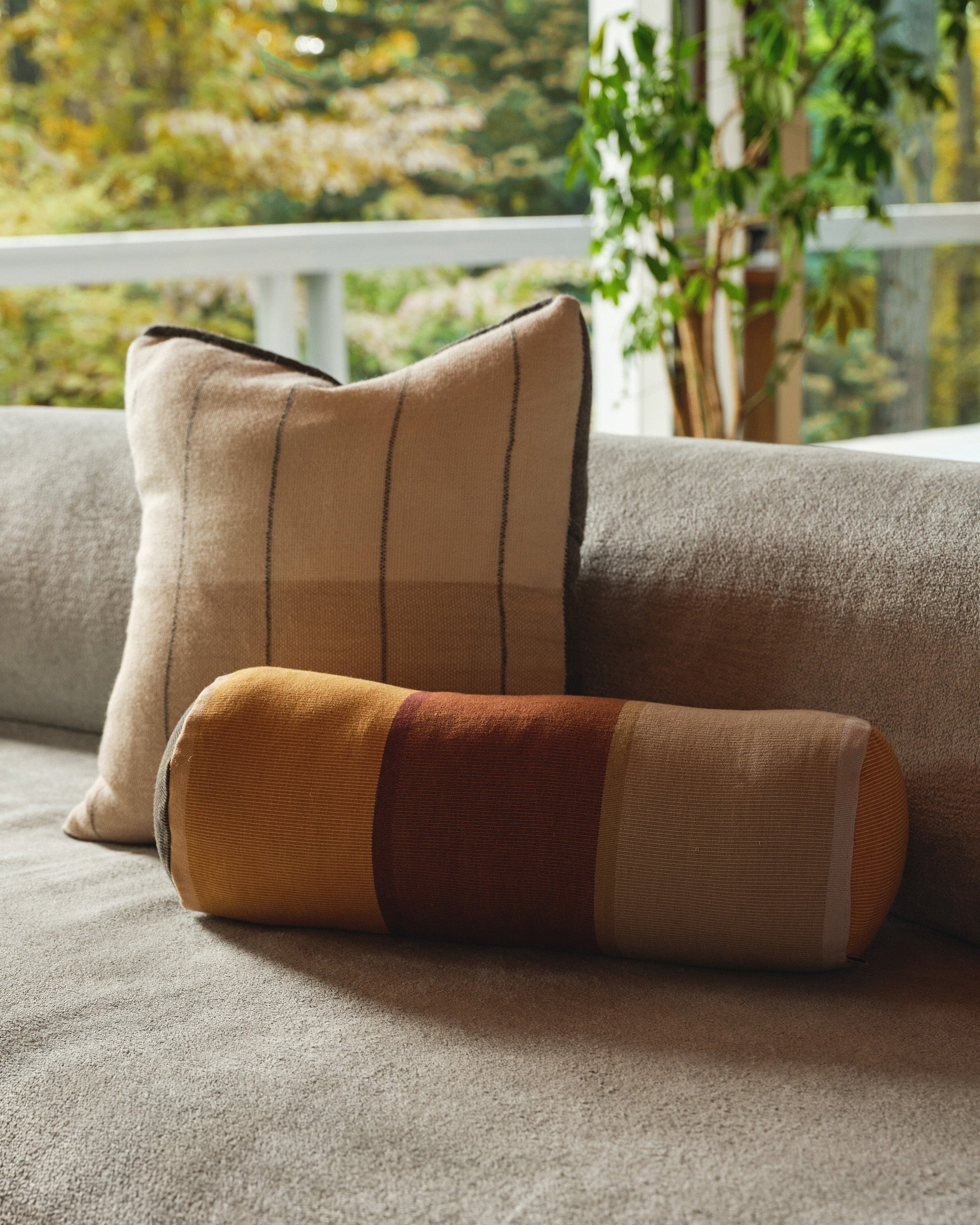 Pantelho Pillow Small Rust + Cream Throw Pillows by MINNA Goods