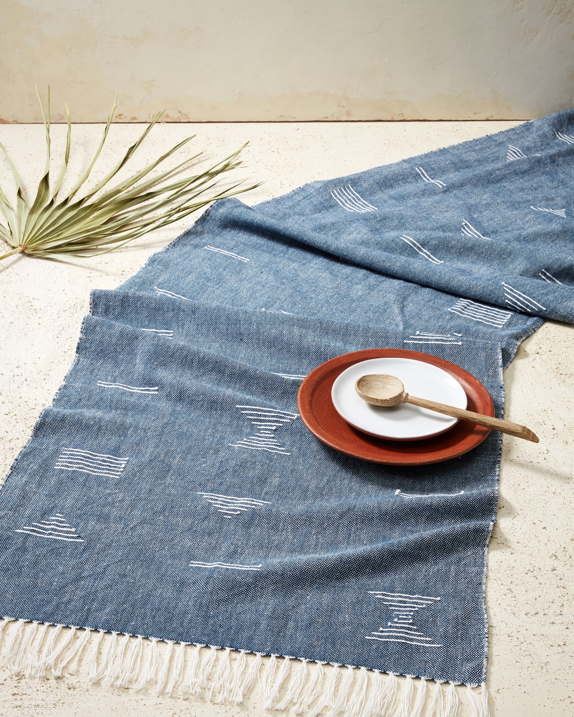 Shapes Runner Blue | Kitchen Textiles | MINNA
