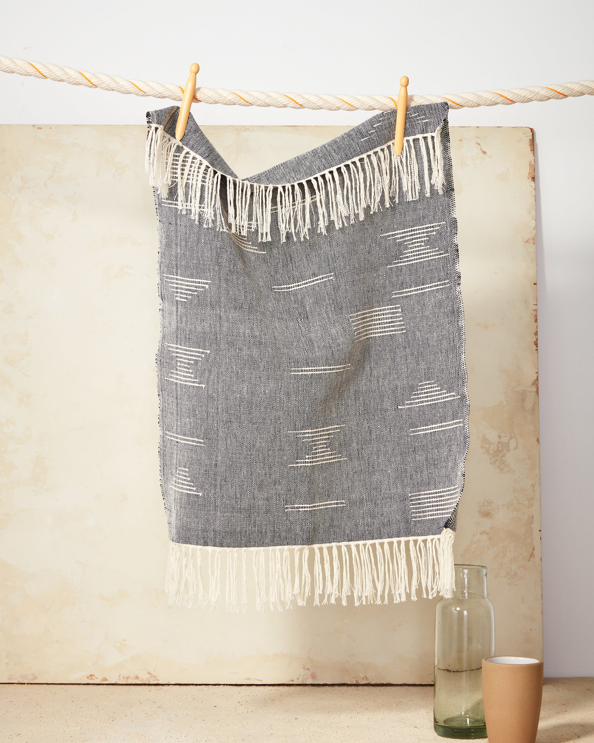 Sol Tea Towel in Rust - Handwoven Kitchen Towels