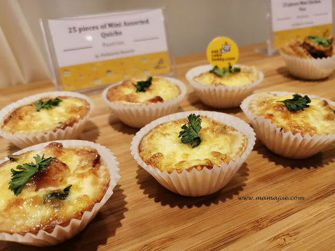 eat cake today-cake delivery-the cake show-cake trends 2020-25 pieces Mini Assorted Quiche