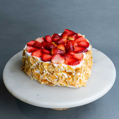 Easy Valentines Cake with the BEST Strawberry Frosting