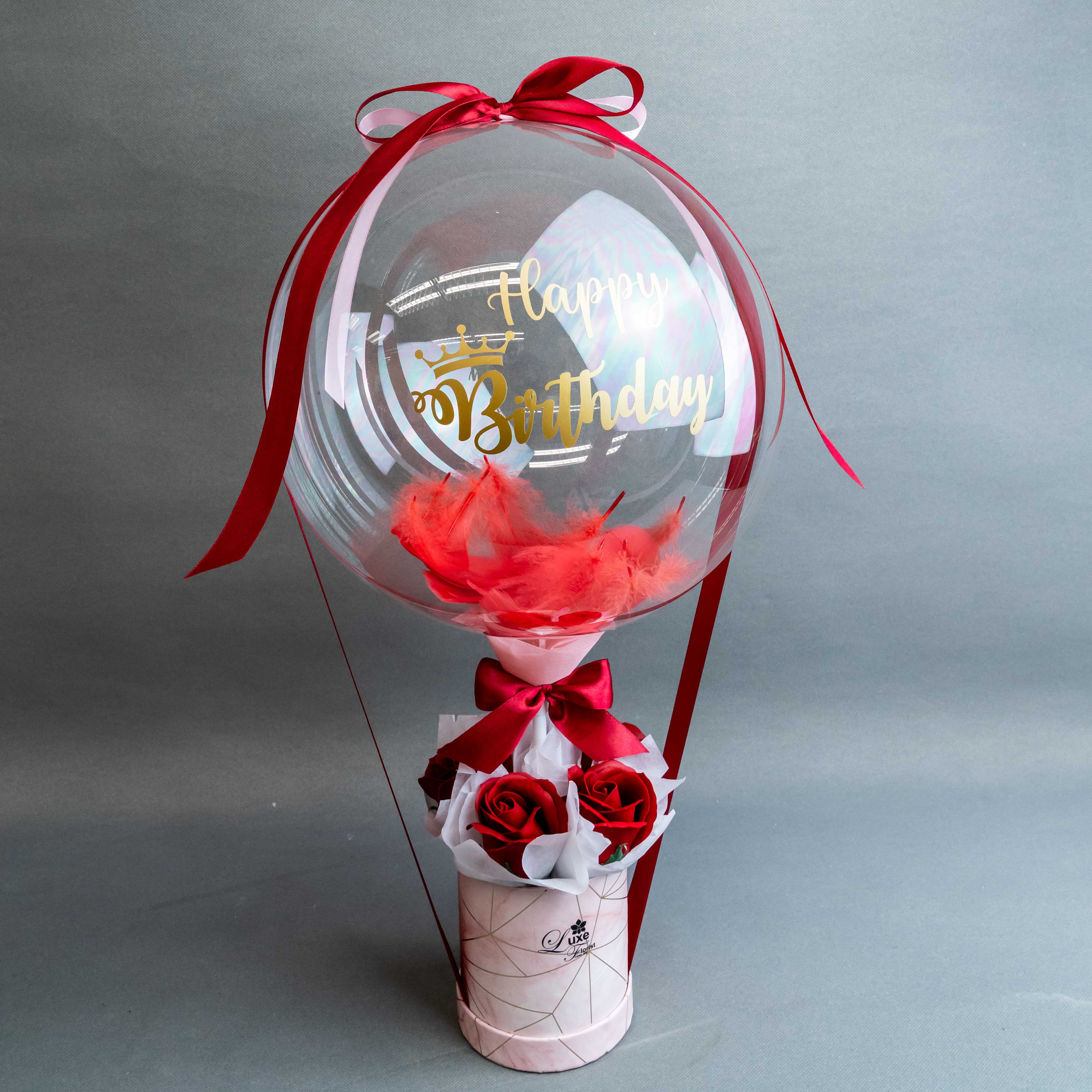 Hot Air Balloon Chocolate Flower Box - Florist in KL