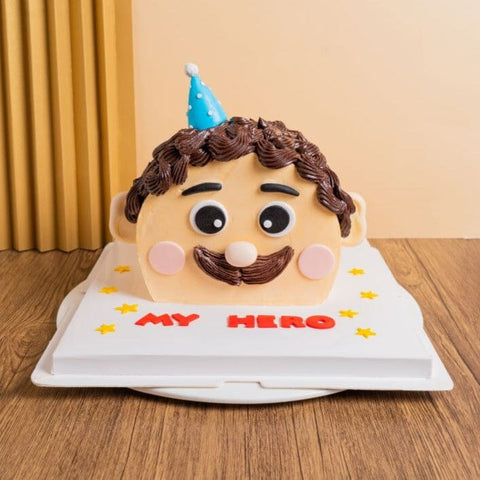 Mr Bearded Man Cake Online | Cake for Bearded Father | YummyCake