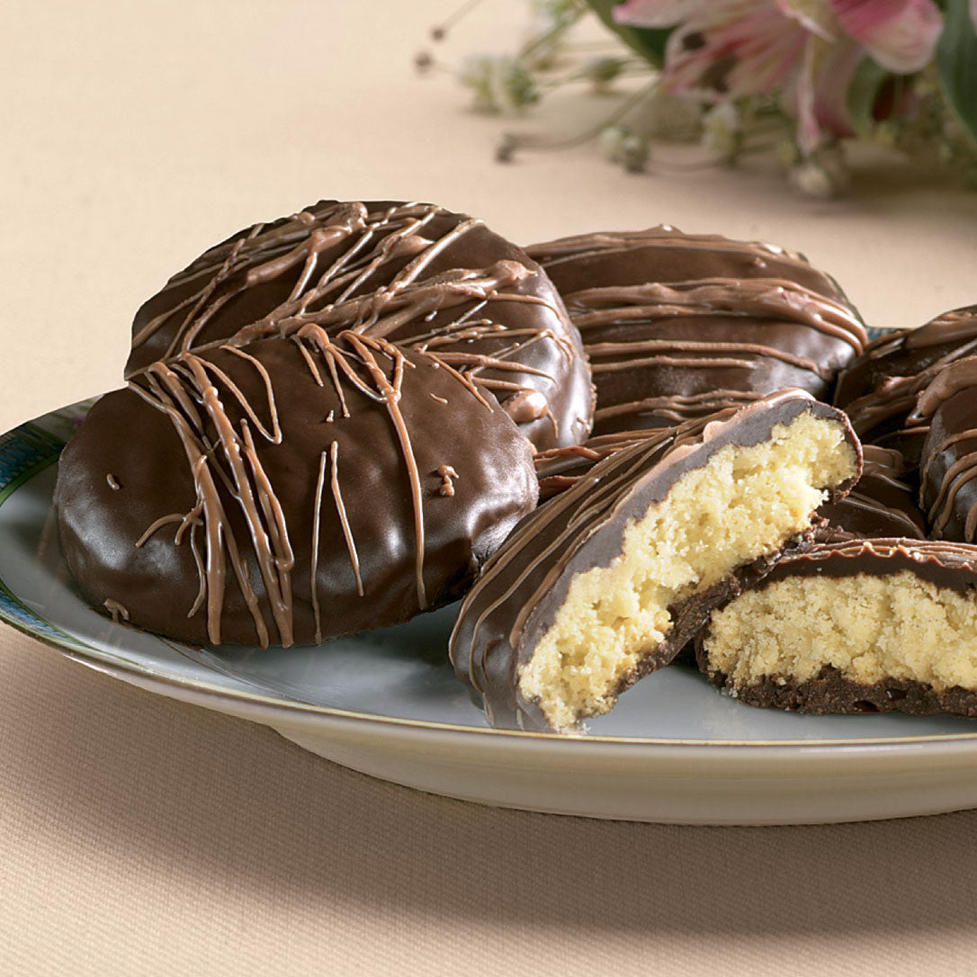 Chocolate Covered Marzipan Cookies