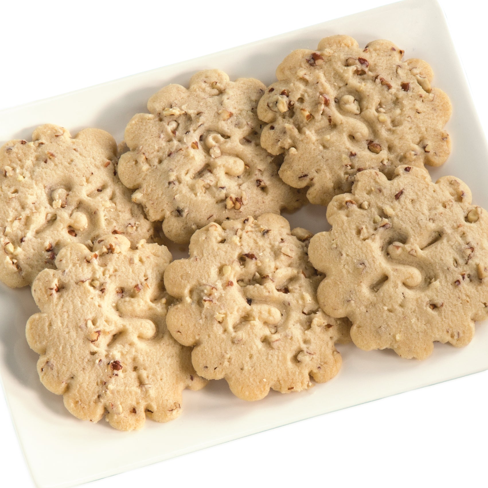 Sugar Free Pecan Shortbread Cookies - 20 Sugar Free Cookies in a Gift Round / No Gift Wrapping