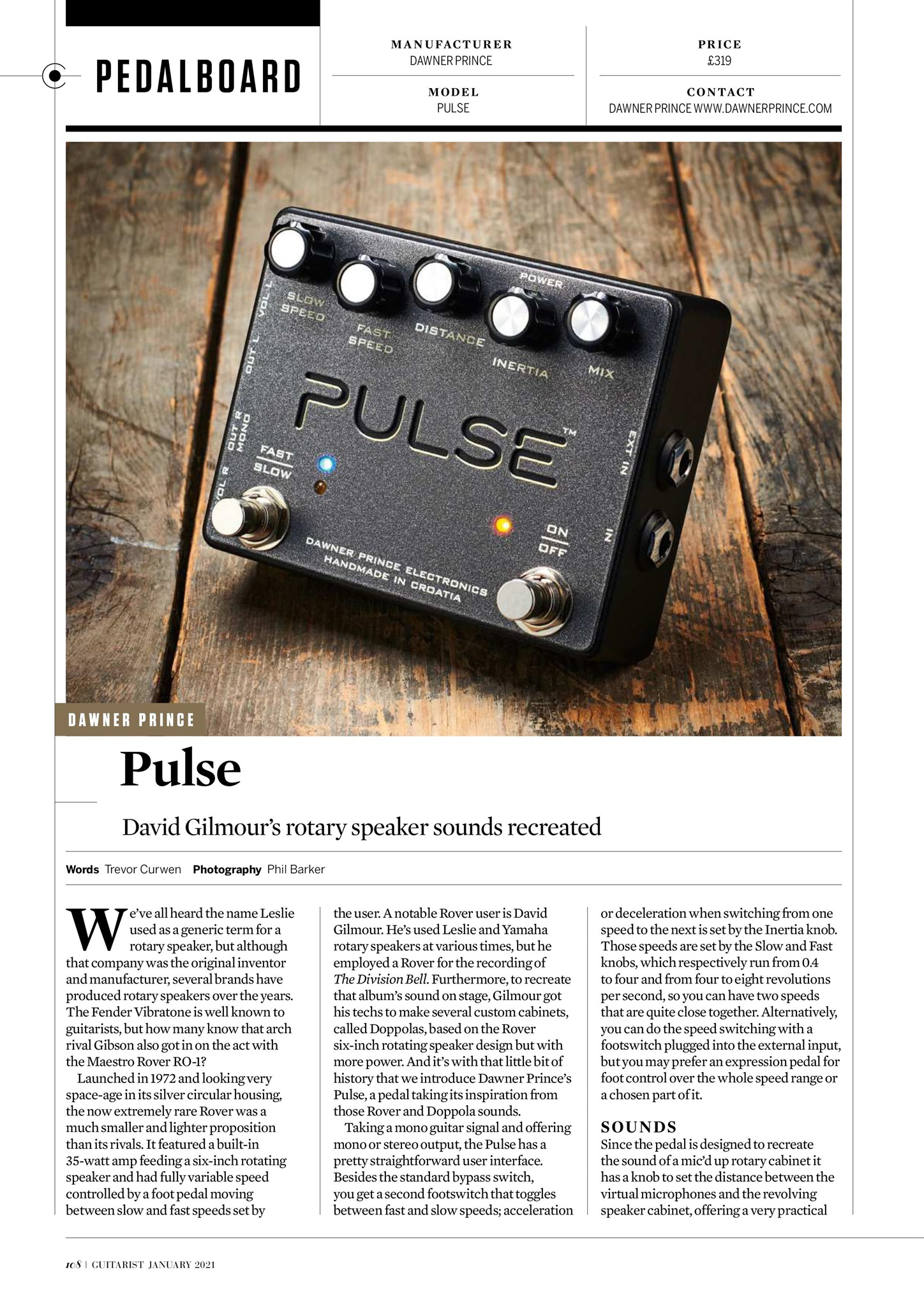 Guitarist Magazine Pulse review 1