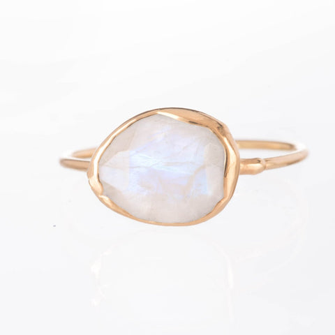 raw gemstone engagement ring by ringcrush moonstone