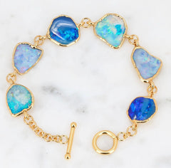 Australian Opal Bracelet with Toggle