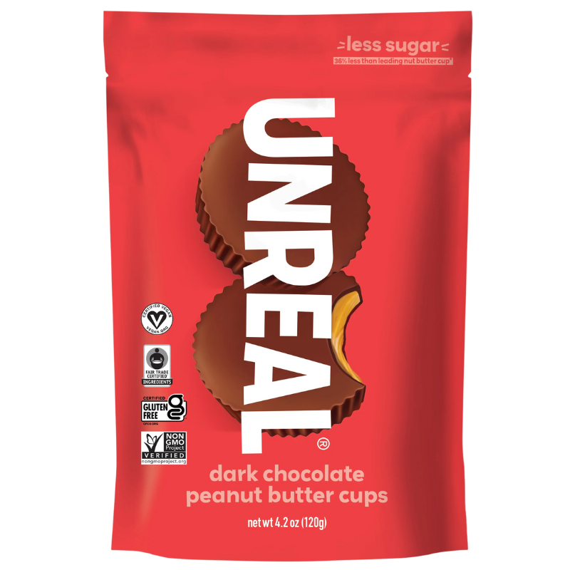 Unreal Dark Chocolate Peanut Butter Cups 4.2oz