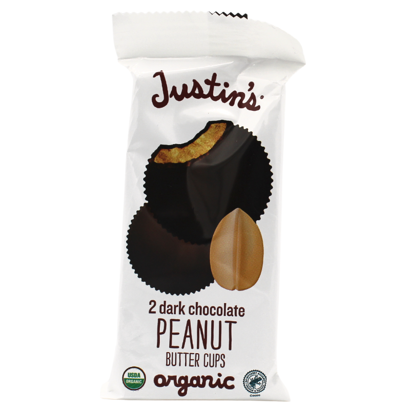 Justin's Dark Chocolate Crispy Peanut Butter Cups 1.32oz