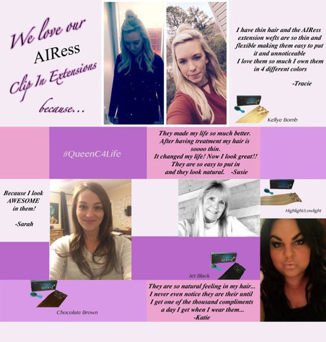 Testimonials for AIRess Hair Extensions Why You Should Wear AIRess Hair Extensions