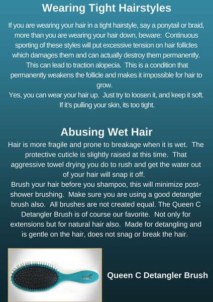 Reasons for Hair Loss Article by Queen C Hair