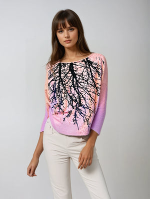 Tribe Tree Rose Quartz Sweater-ALL SIZES - avalove shop