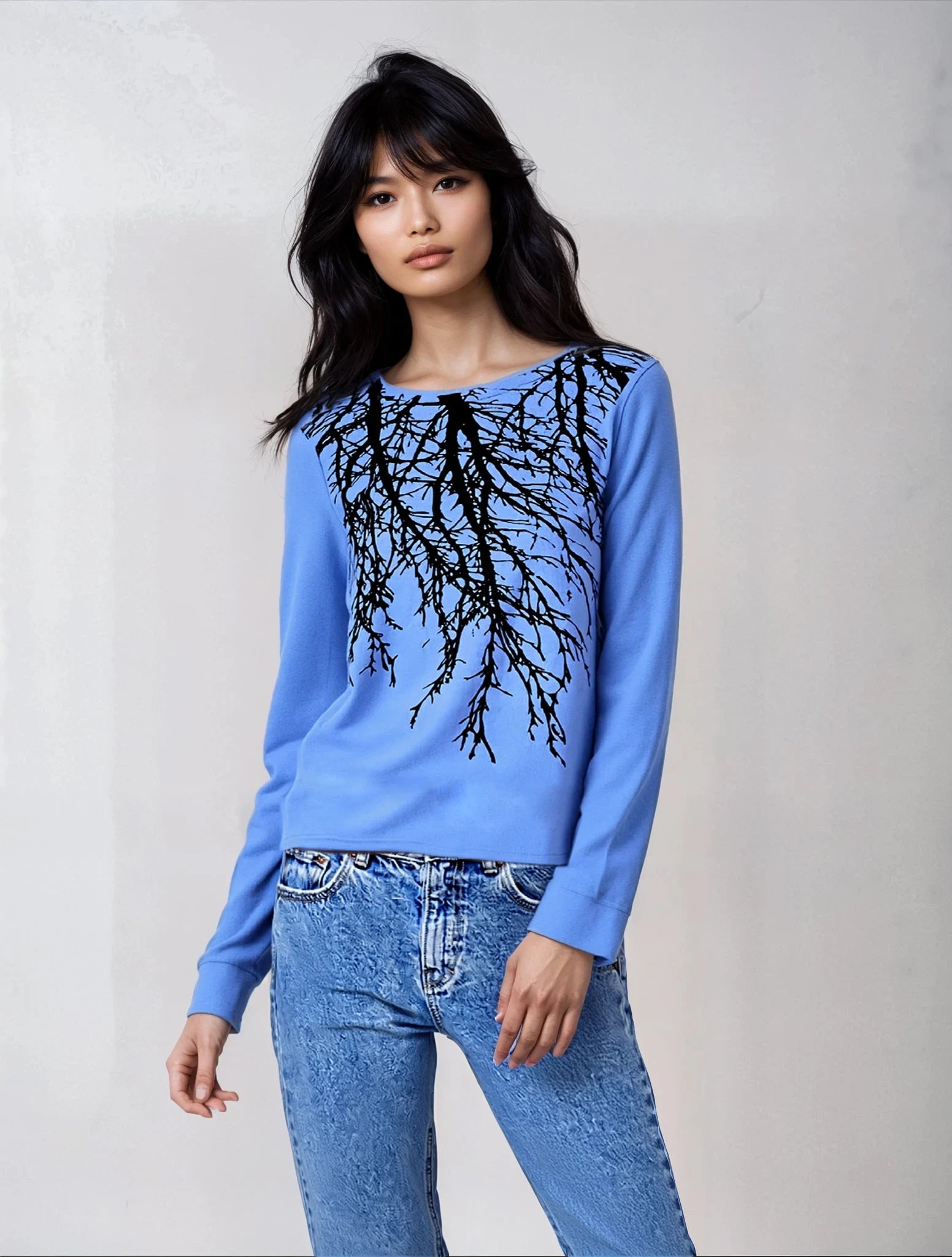 Tribe Tree fleece basic sweater ultra vegan cashmere-lux