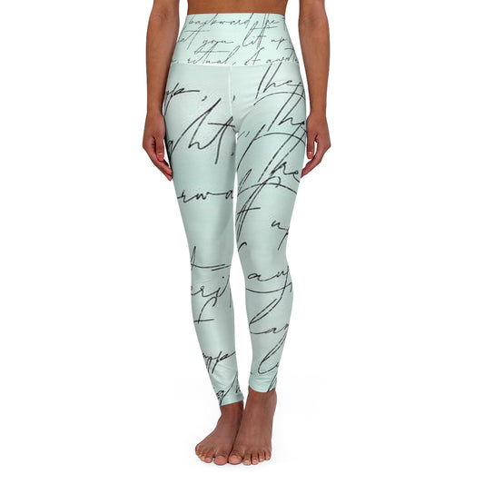 The Lamp, The Light Poetry Leggings