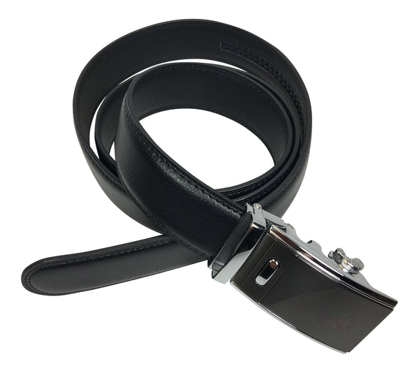 Men's Ratchet Fashion Genuine Leather Men Dress belt with No Holes in