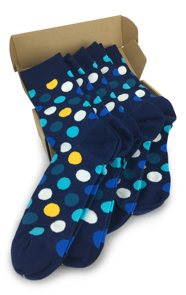 5 Pair Men Matching Fashion Dress Socks Gift Box-Groomsmen Weddings Pa