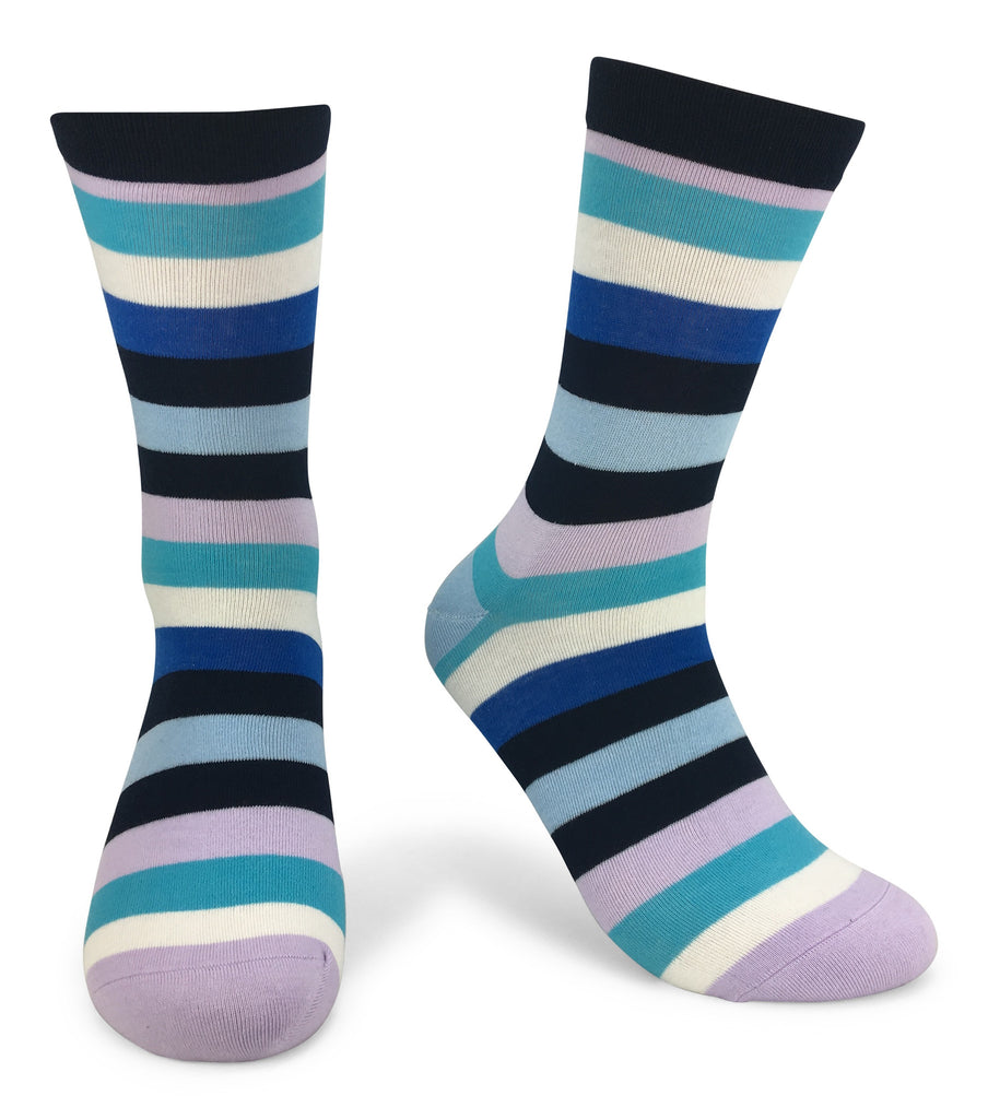 5 Pair Mens Funky Fun Colorful Cotton Socks-Hipster Power Socks-Theme