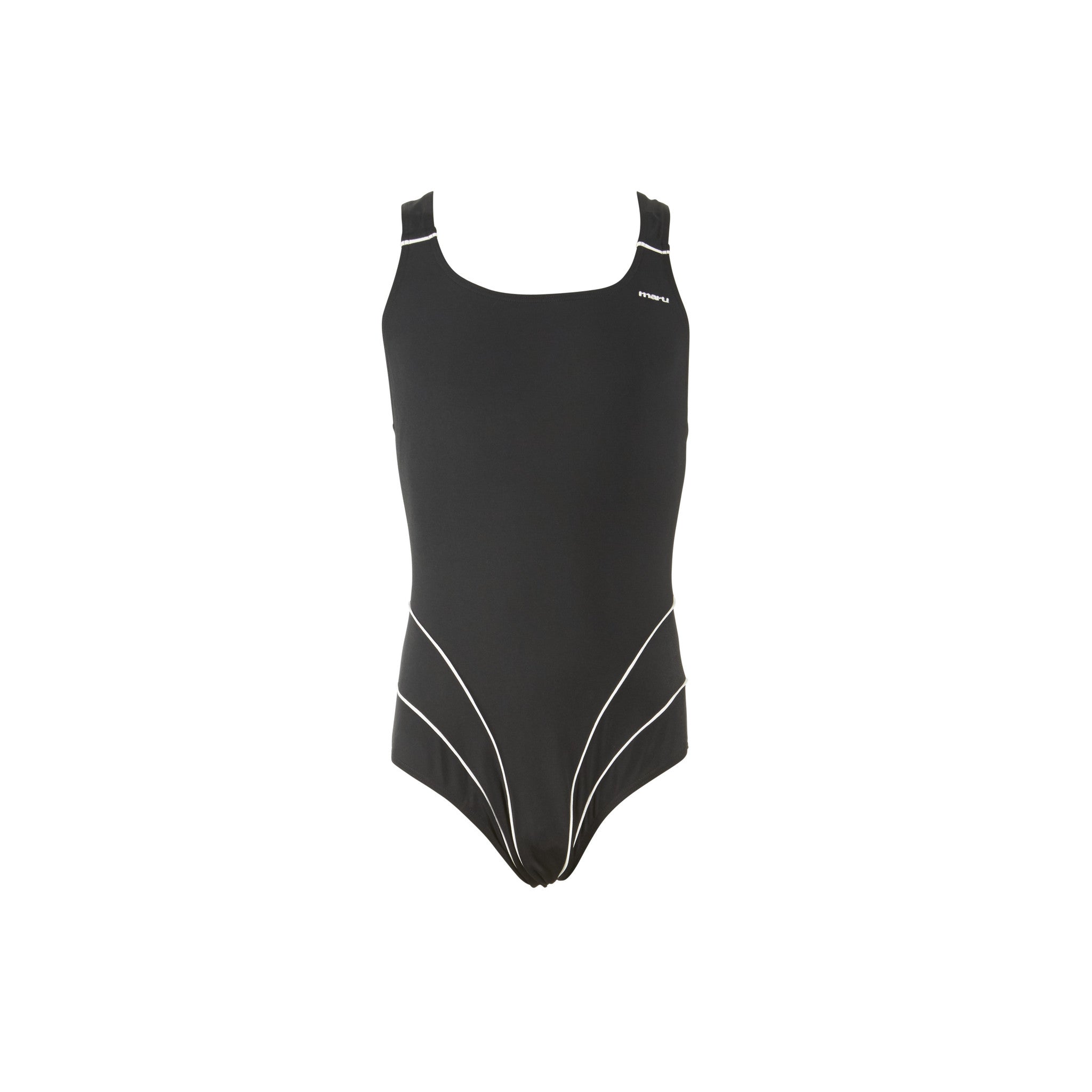 girls black swimming costumes