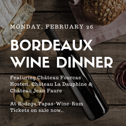 Bordeaux wine dinner