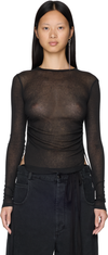 Ann Demeulemeester Oke Long Sleeve Cropped Top