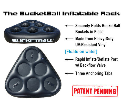 Bullseye Yard Pong - Inflatable Rack Details