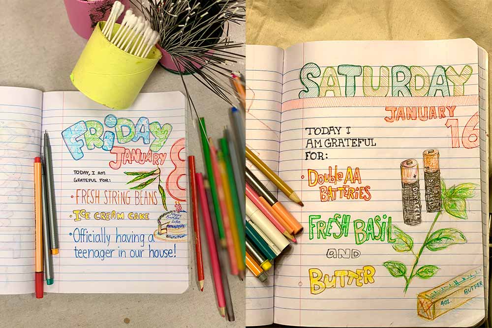 gratitude journal, doodle, doodle journal, daily doodle, gratitude doodle journal