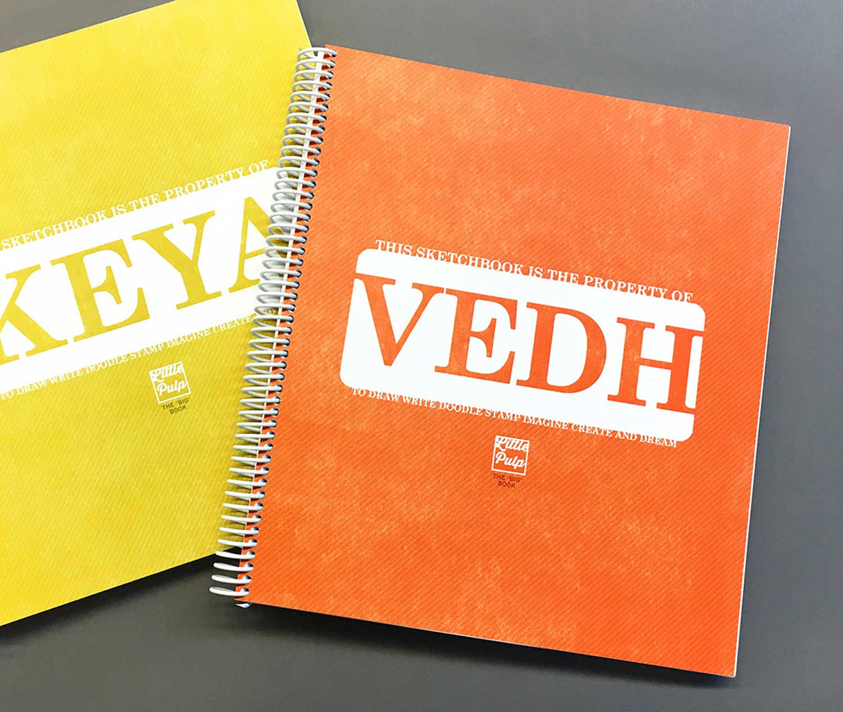 Extra-Large Personalized Sketchbook in Red