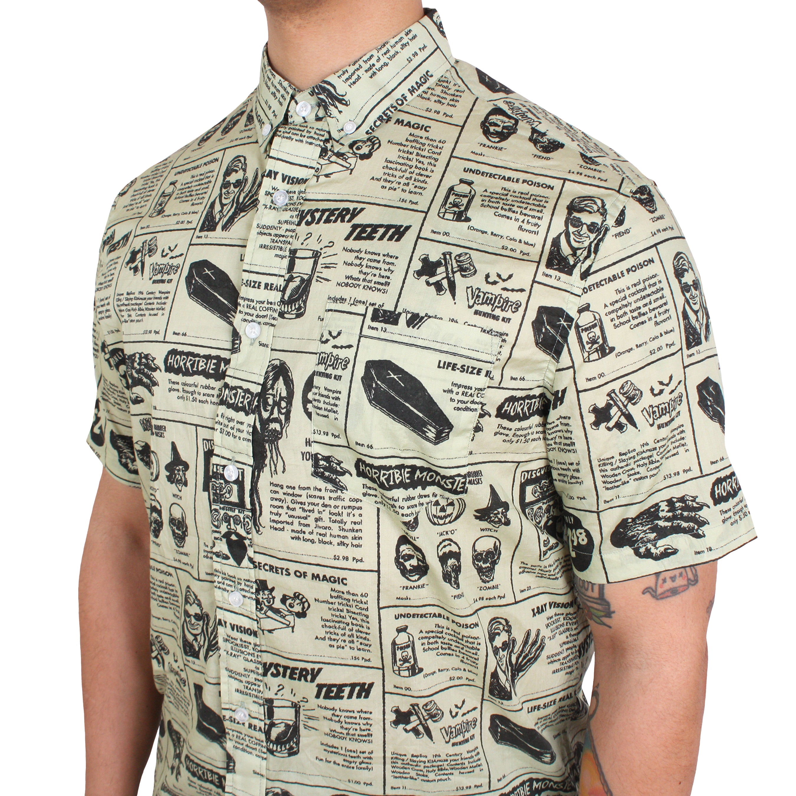 Monstrous Mail Order Button-Up Shirt — Creepy Co.