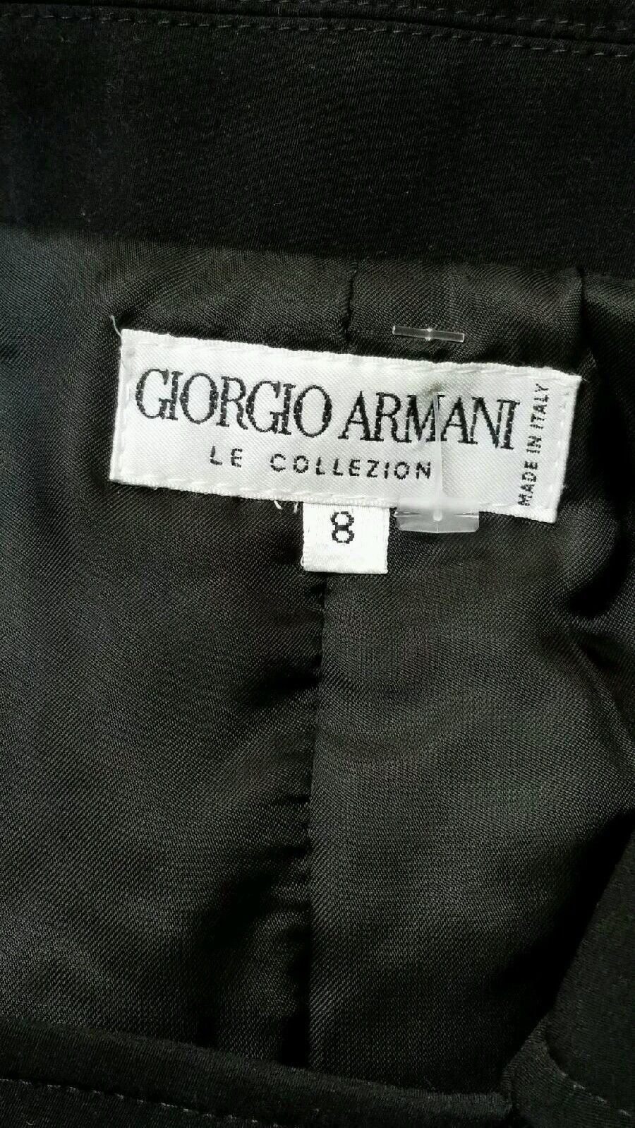 armani black coat