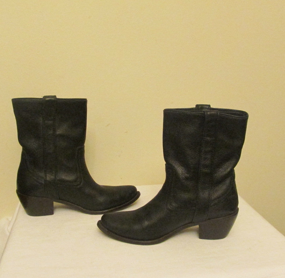 Steve Madden black cowboy boots Sz 7 M 