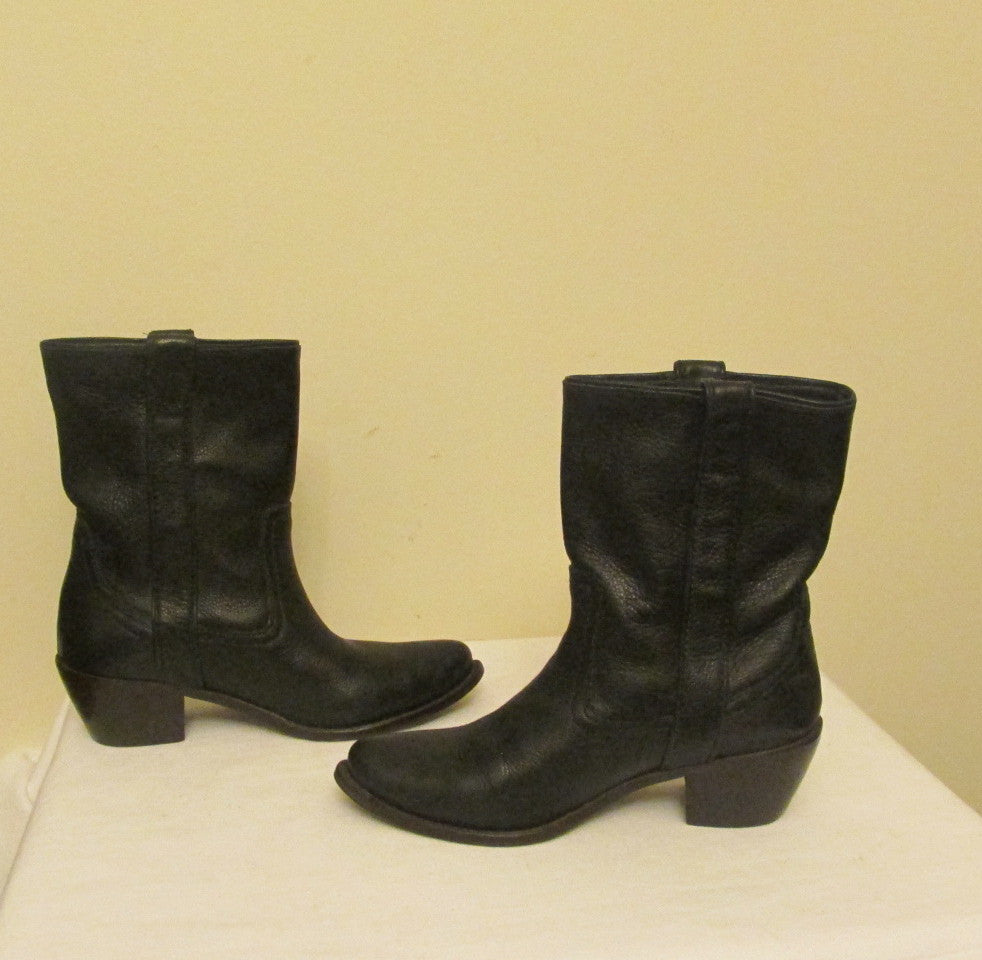 steve madden black cowboy boots