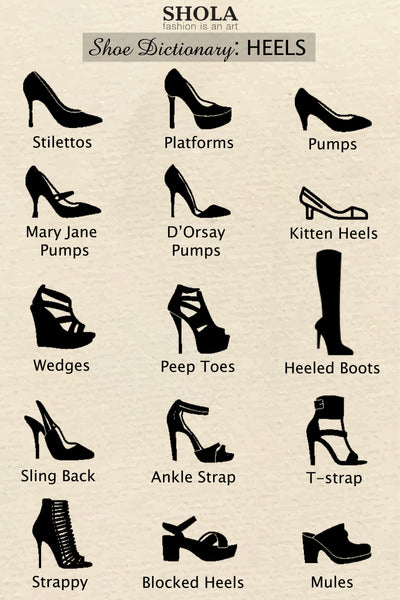 Shoe Dictionary: Heels | Shola Designs – SHOLA™