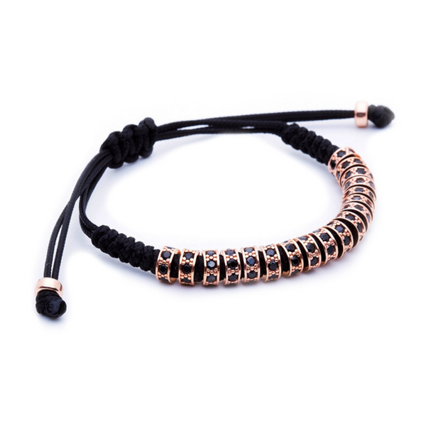 18K-Rose-Gold-Black-Diamonds-Stoppers-Macrame-Bracelet-Black-Side ...