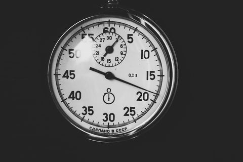 Black and white picture of an old pocket watch