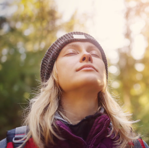 Woman feeling relieved emotional recovery after cancer