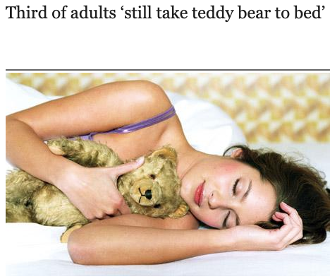 Link to Daily Telegraph article about adults and soft toys