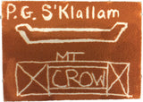 P.G. S'Klallam Mt. Crow NIHSDA Jurassic Sand Rock Art Boards