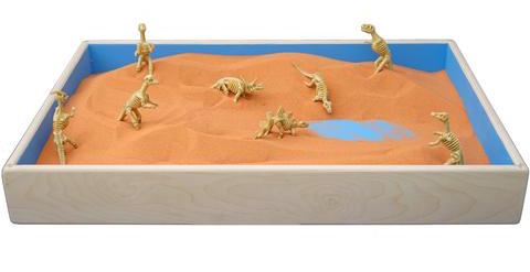 Original Jurassic Sand in a Standard Play Therapy Sandtray