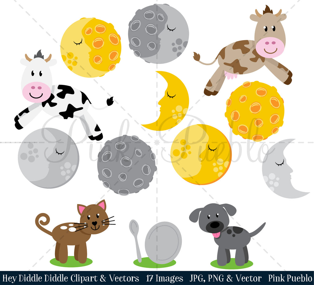 Hey Diddle Diddle Clipart and Vectors – PinkPueblo