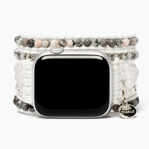 cape diablo CD AW5WLab White Labradorite Apple Watch Strap - Piper Lillies Gift Shoppe