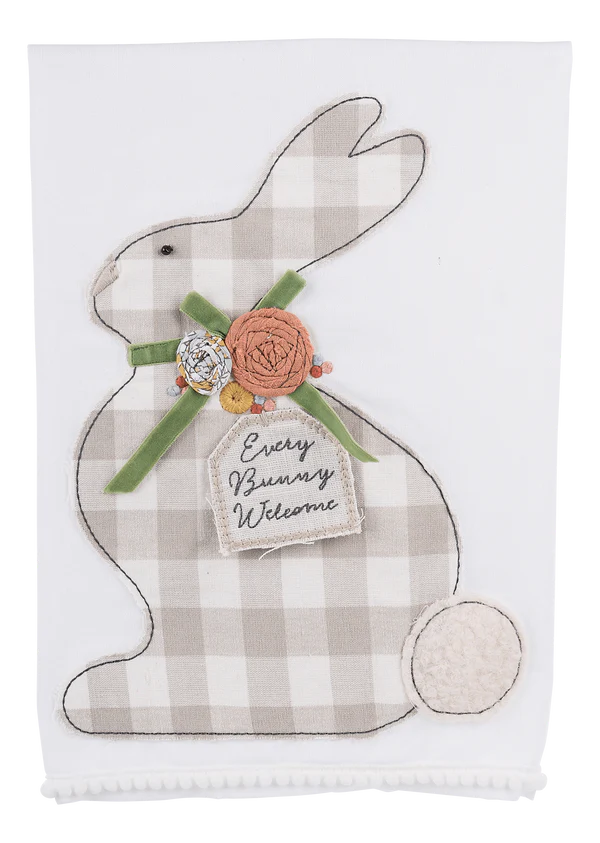 Glory Haus GH 70150517 Every Bunny Welcome Tea Towel