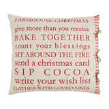 Mud Pie MP 41600596 Christmas Definition Pillow