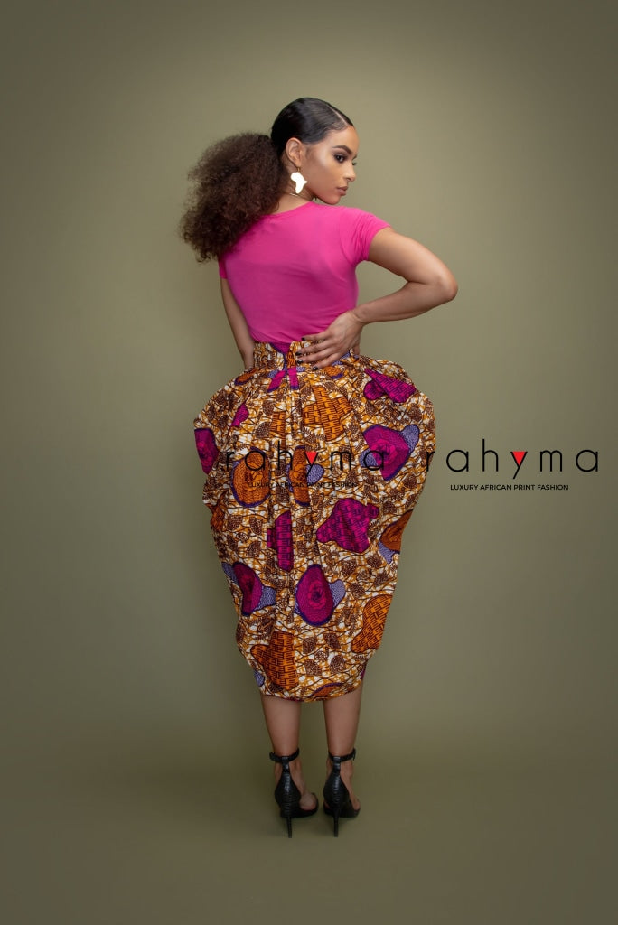 Bola pleated harem Skirt | Rahyma