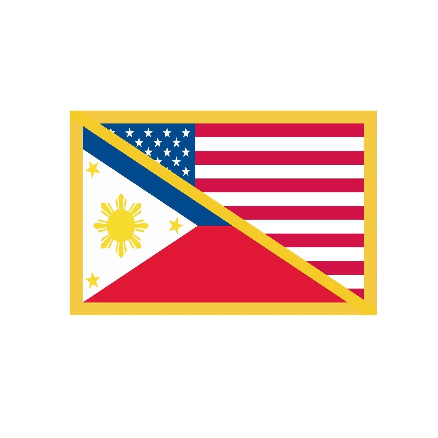 Fil/Am Flag Sticker