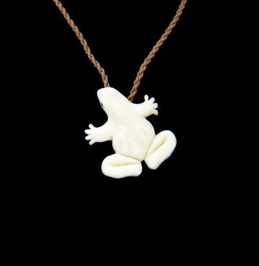 White Bone Whale Tail Necklace — Leilanis Attic
