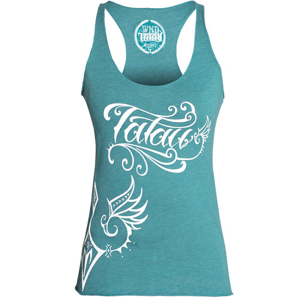 teal racerback tank